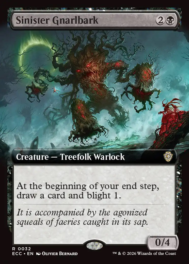 ECC 032 Sinister Gnarlbark (0032 - Extended Art) R