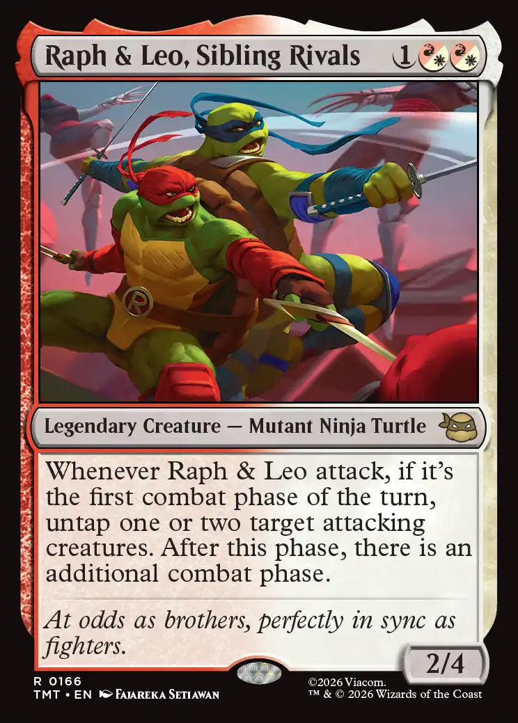 TMT 166 Raph & Leo, Sibling Rivals R