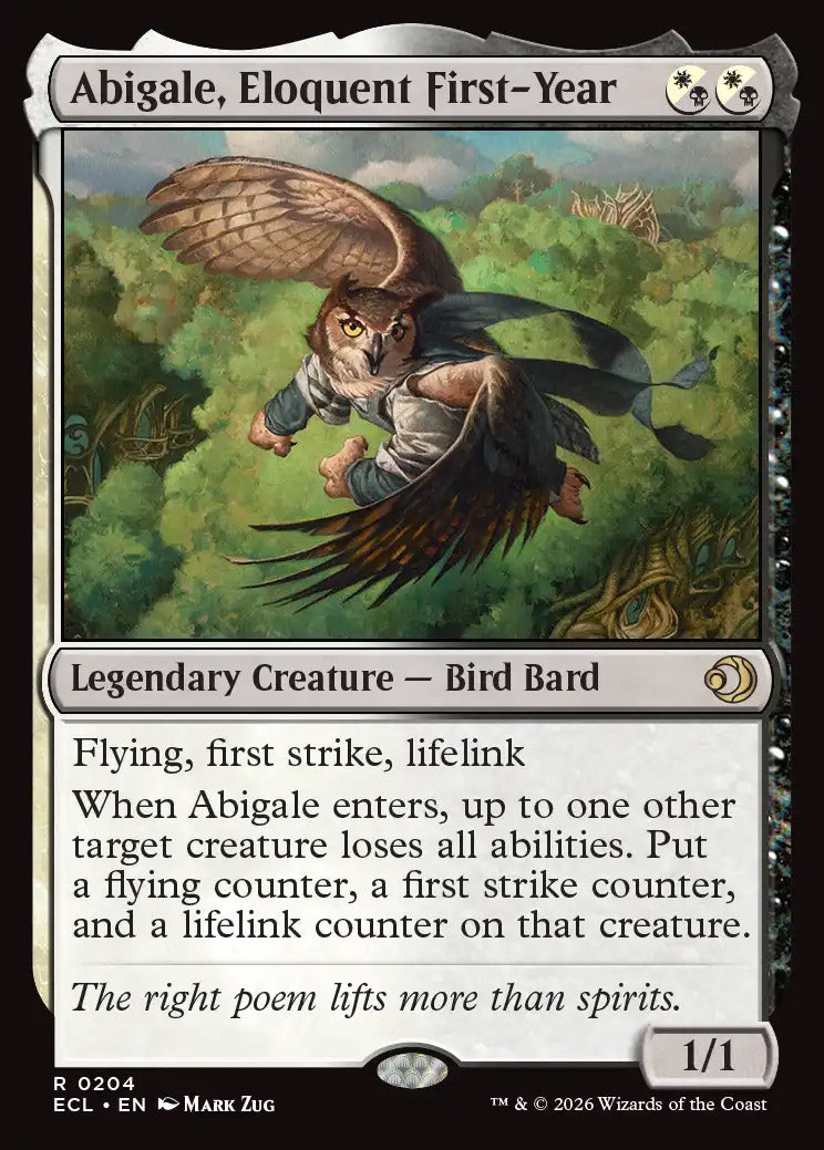 [Foil] ECL 204 Abigale, Eloquent First-Year R