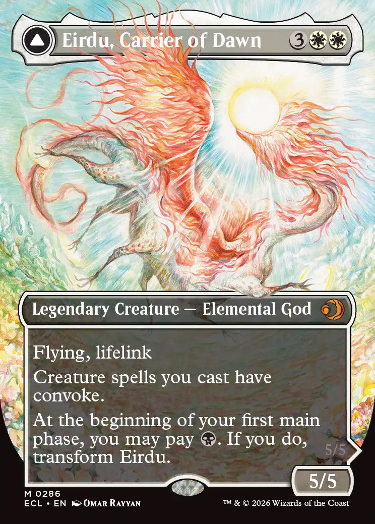 [Foil] ECL 286 Eirdu, Carrier of Dawn (0286 - Borderless) M