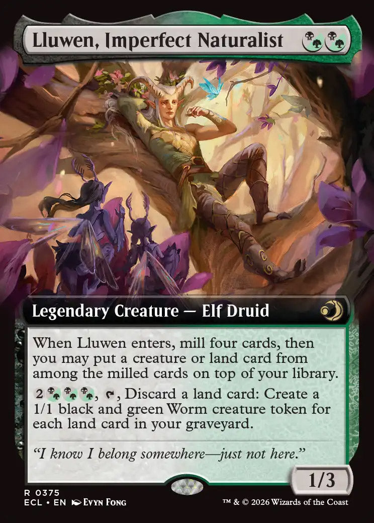 [Foil] ECL 375 Lluwen, Imperfect Naturalist (0375 - Extended Art) R
