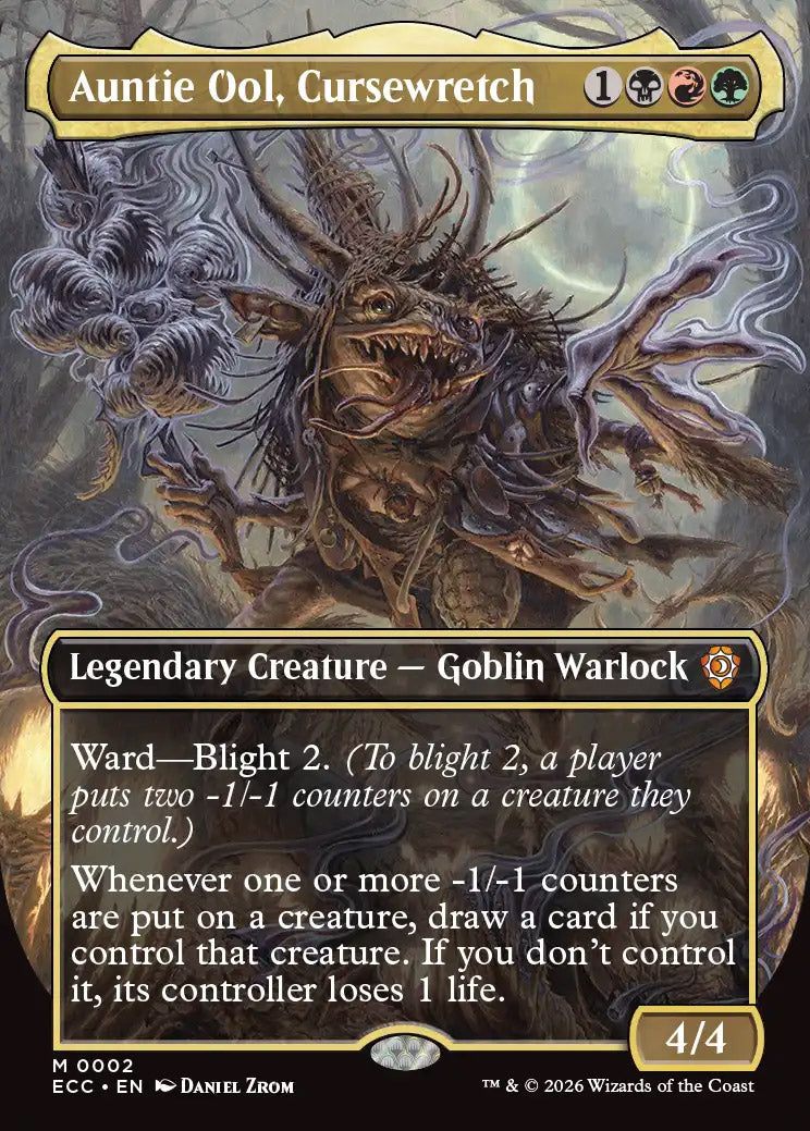 [Foil] ECC 002 Auntie Ool, Cursewretch (0002 - Borderless) M