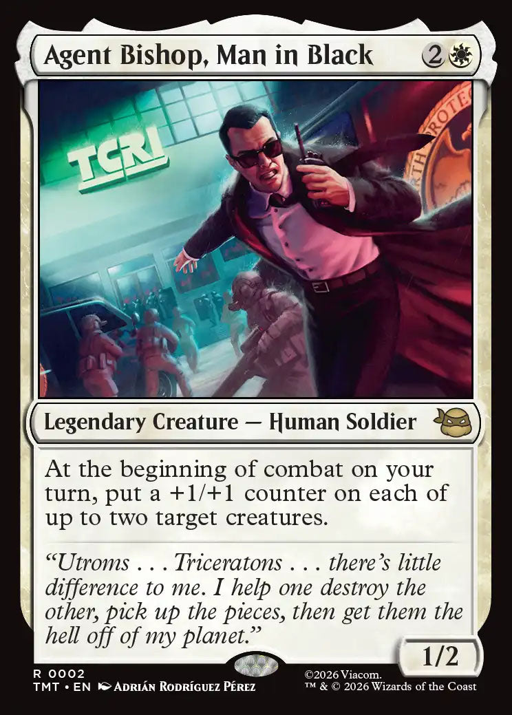 [Foil] TMT 002 Agent Bishop, Man in Black R