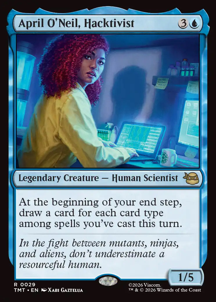[Foil] TMT 029 April O'Neil, Hacktivist R
