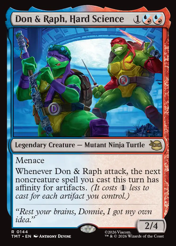 [Foil] TMT 144 Don & Raph, Hard Science R