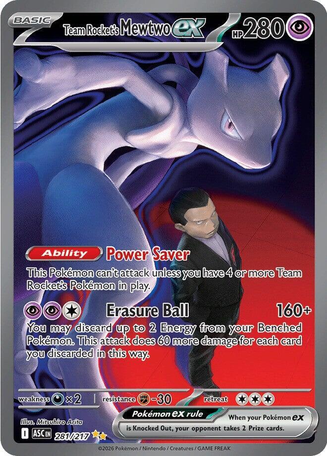 ASC 281/217 Team Rocket's Mewtwo ex SIR
