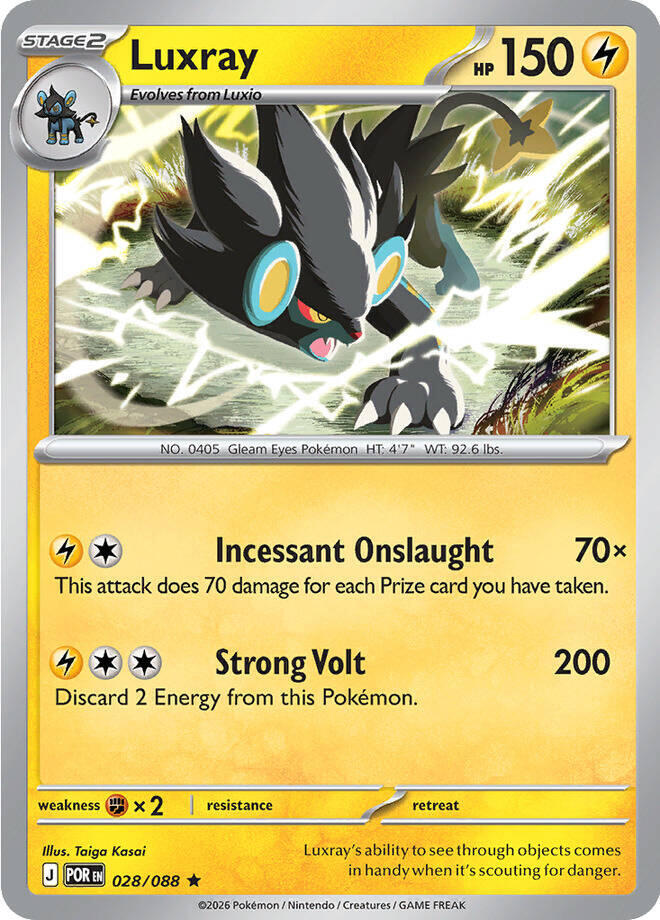 [Reverse Holo] POR 028/088 Luxray R