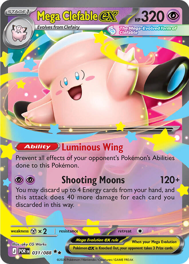 POR 031/088 Mega Clefable ex RR