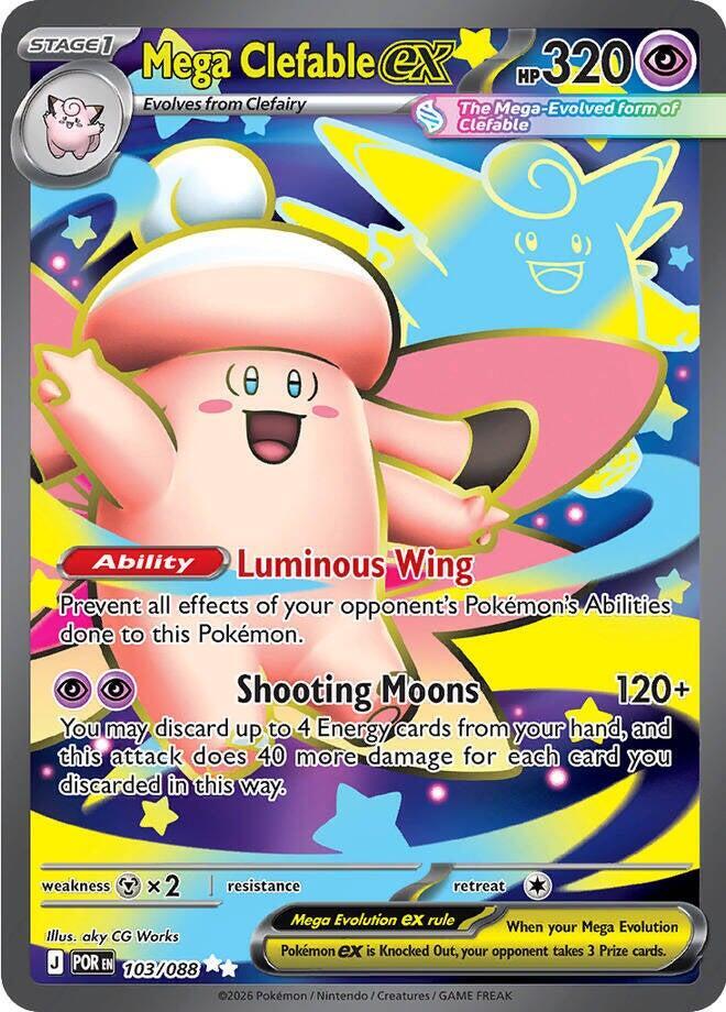 POR 103/088 Mega Clefable ex SR