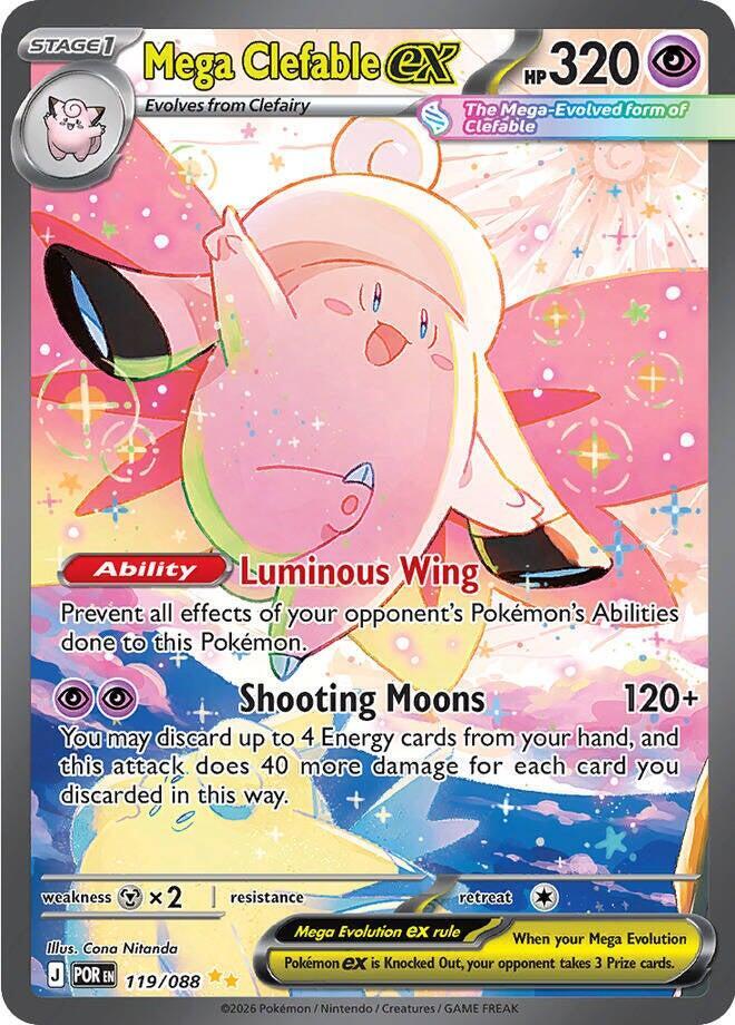 POR 119/088 Mega Clefable ex SIR