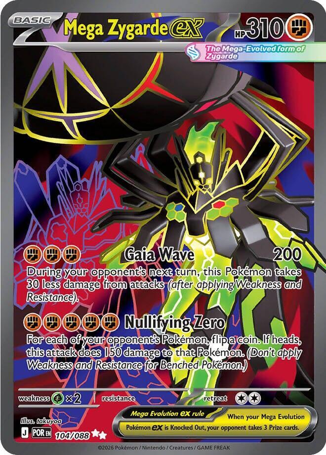 POR 104/088 Mega Zygarde ex SR