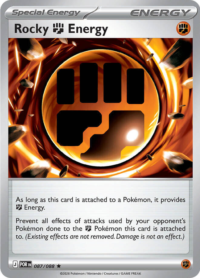 [Reverse Holo] POR 087/088 Rocky Fighting Energy R