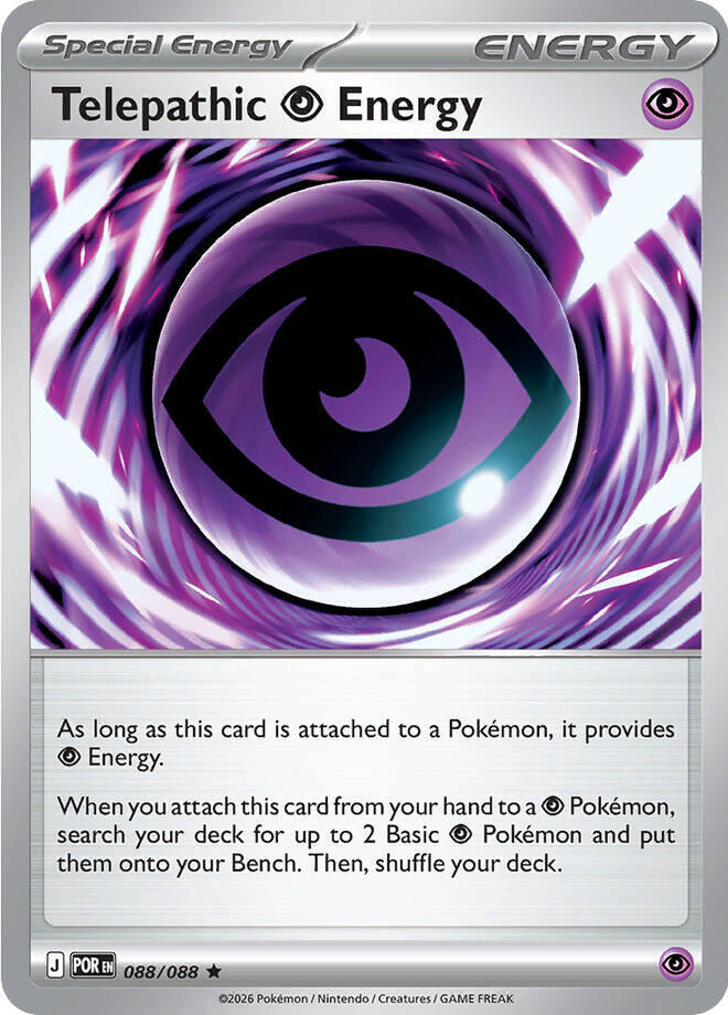 [Reverse Holo] POR 088/088 Telepathic Psychic Energy R