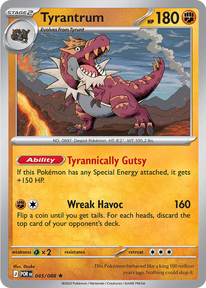 [Reverse Holo] POR 045/088 Tyrantrum R