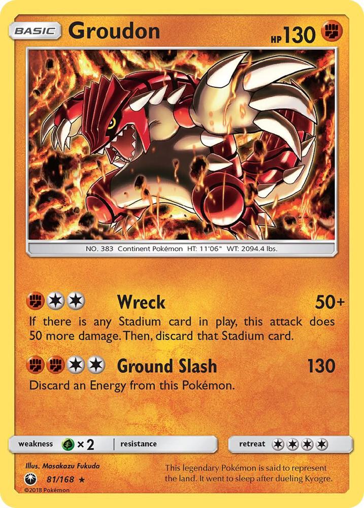 [Reverse Holo] CES 81/168 Groudon RH