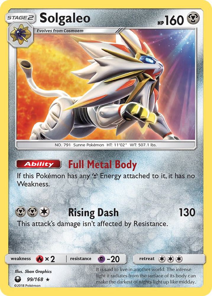 [Reverse Holo] CES 99/168 Solgaleo RH