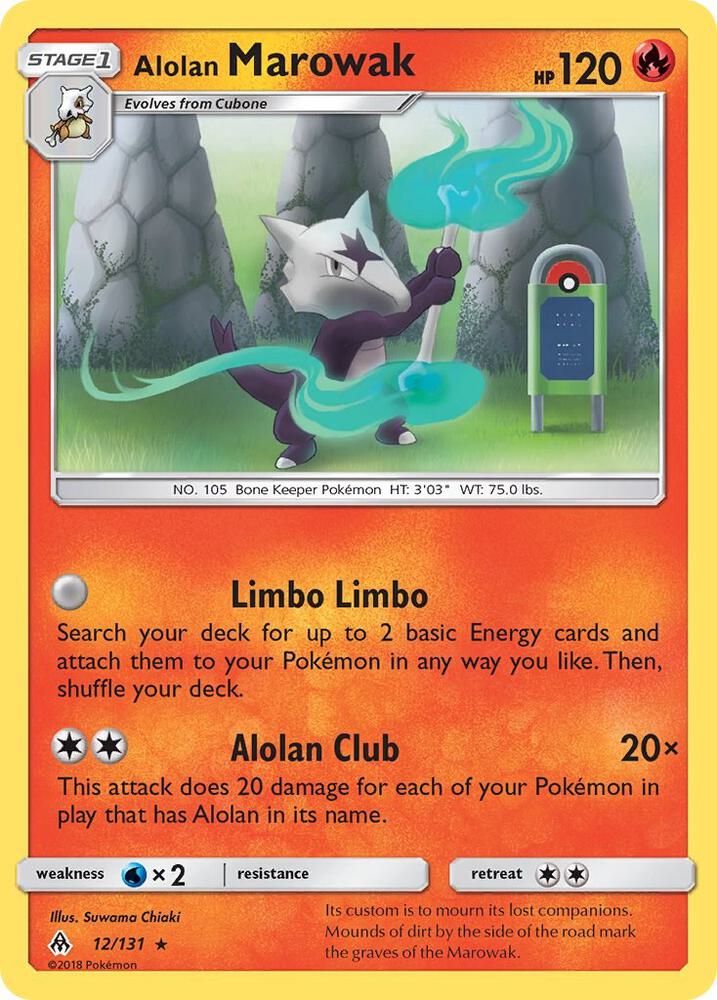 [Reverse Holo] FLI 12/131 Alolan Marowak R