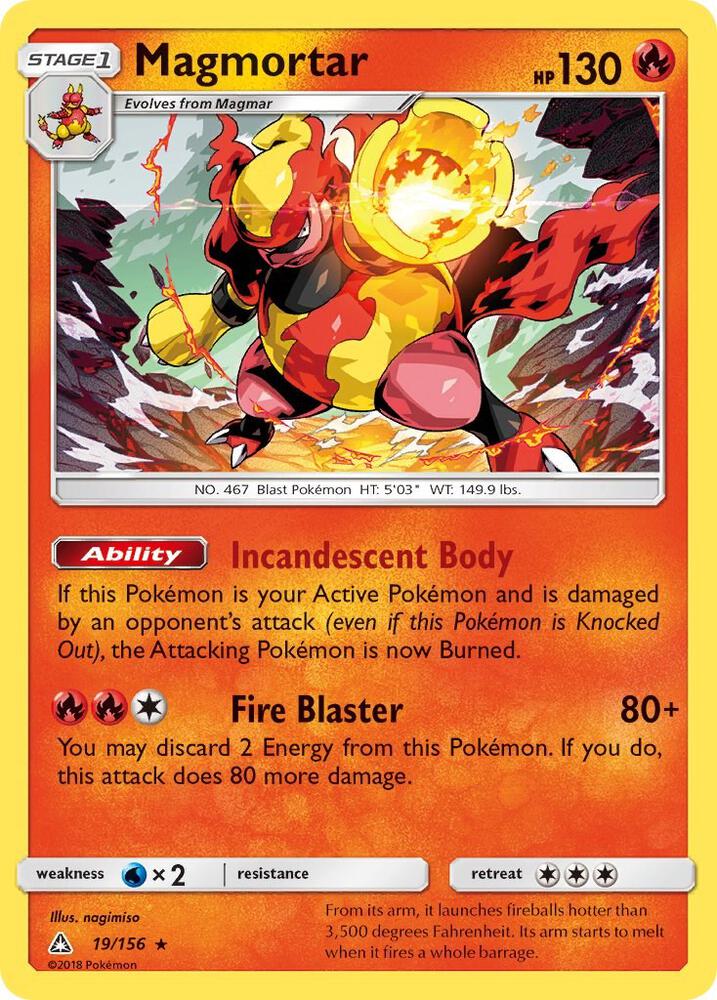 [Reverse Holo] UPR 19/156 Magmortar RH
