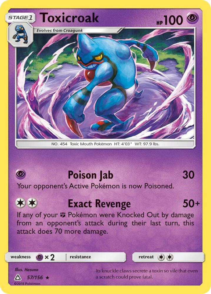 [Reverse Holo] UPR 57/156 Toxicroak R