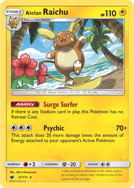 [Reverse Holo] CIN 31/111 Alolan Raichu RH