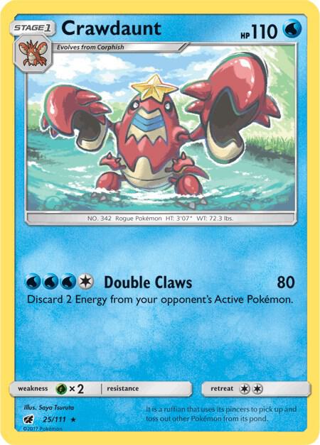 [Reverse Holo] CIN 25/111 Crawdaunt R