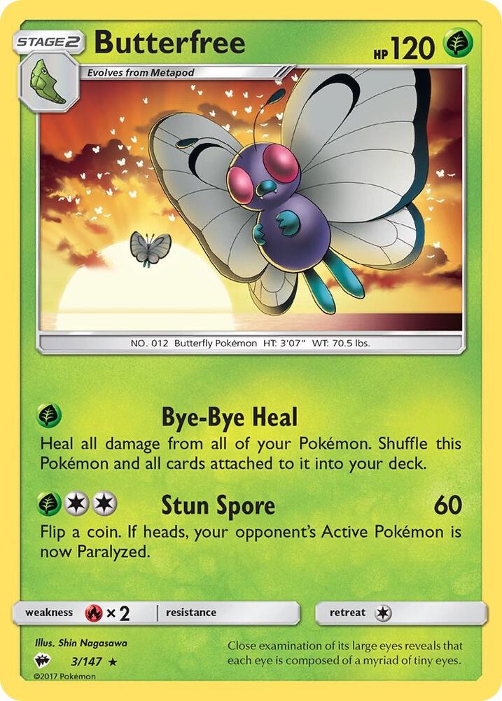 [Reverse Holo] BUS 3/147 Butterfree R