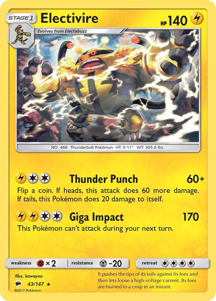 [Reverse Holo] BUS 43/147 Electivire R
