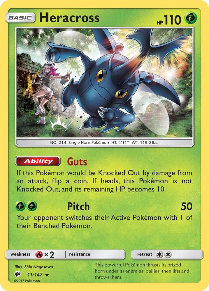 [Reverse Holo] BUS 11/147 Heracross R