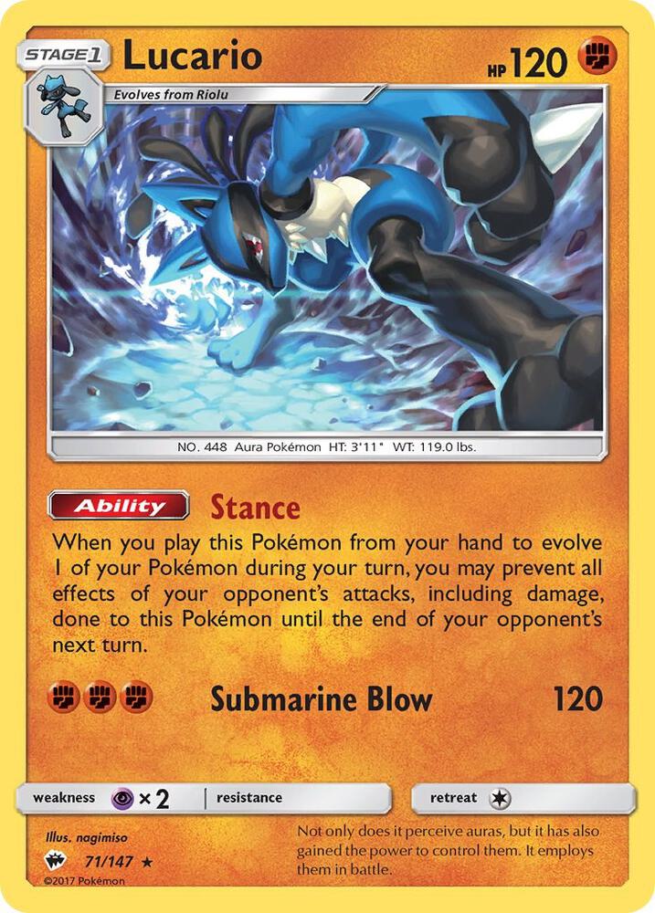 [Reverse Holo] BUS 71/147 Lucario RH