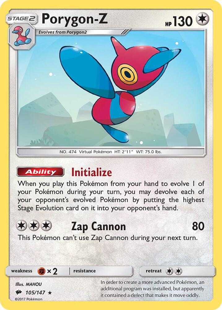 [Reverse Holo] BUS 105/147 Porygon-Z RH