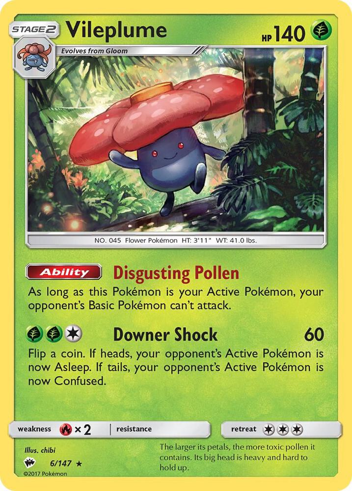 [Reverse Holo] BUS 6/147 Vileplume RH