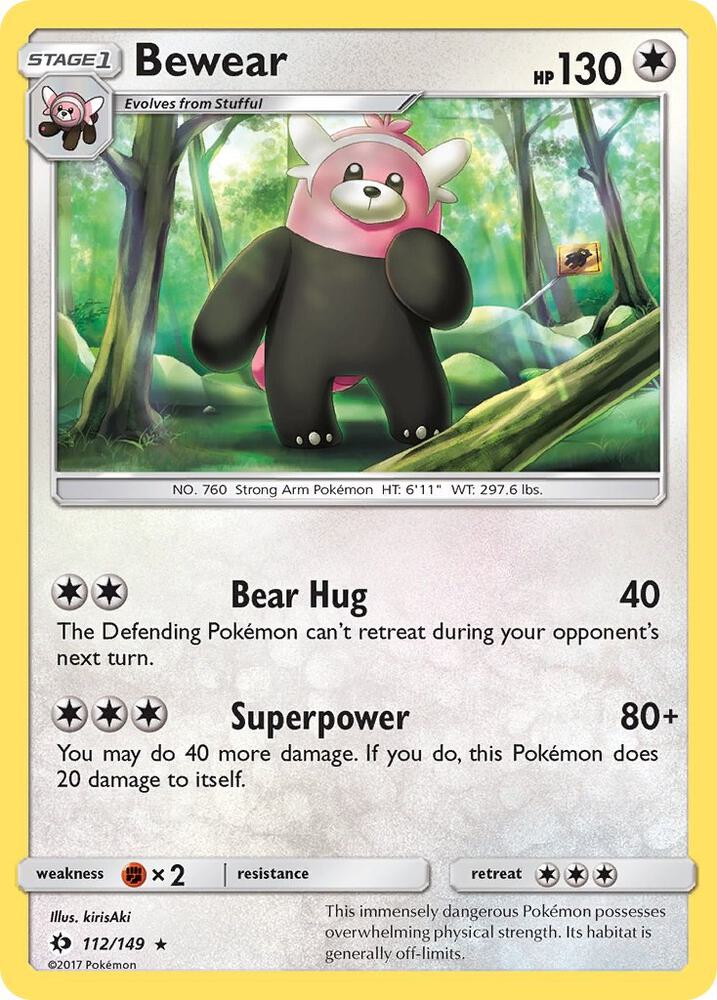 [Reverse Holo] SUM 112/149 Bewear R