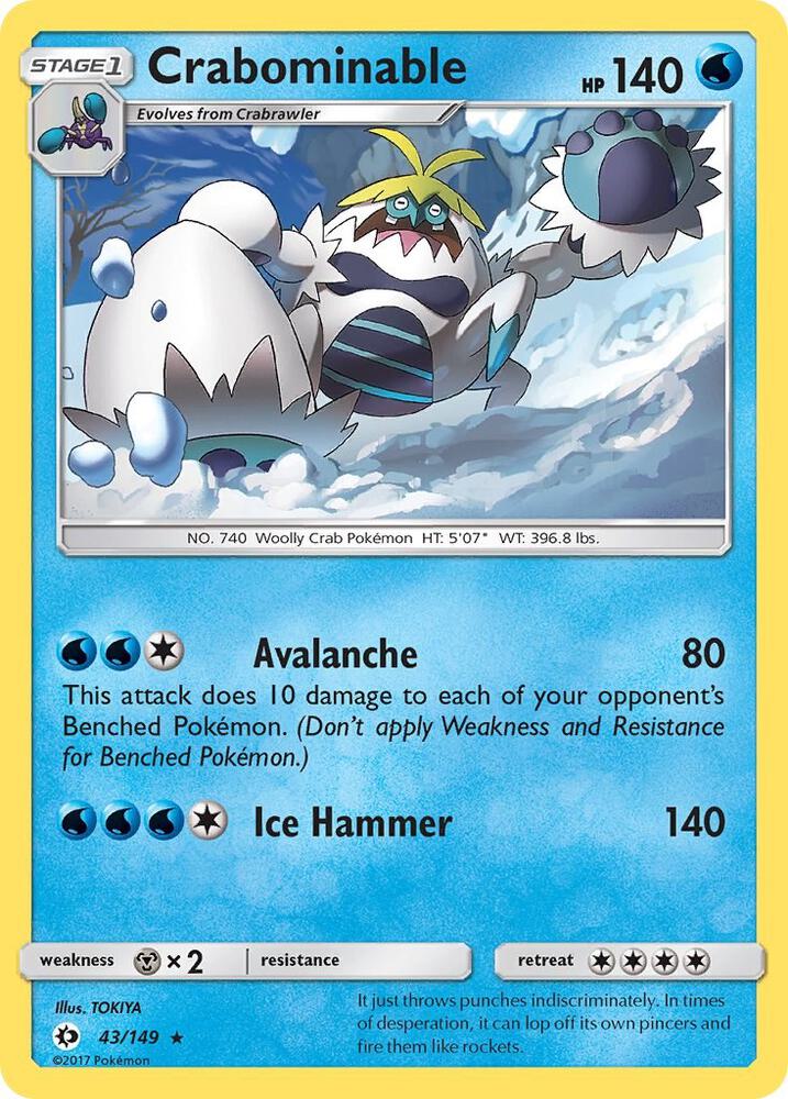 [Reverse Holo] SUM 43/149 Crabominable R