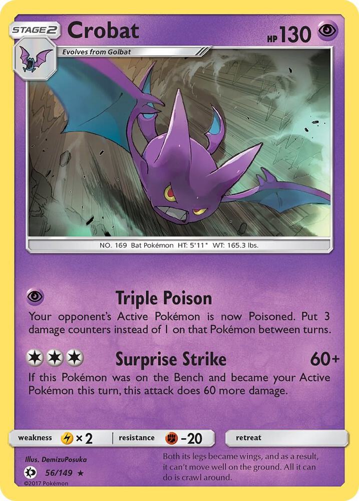 [Reverse Holo] SUM 56/149 Crobat RH