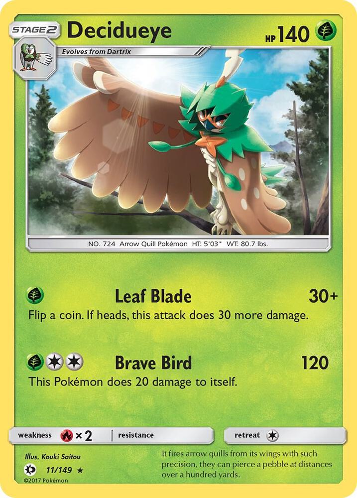 [Reverse Holo] SUM 11/149 Decidueye R