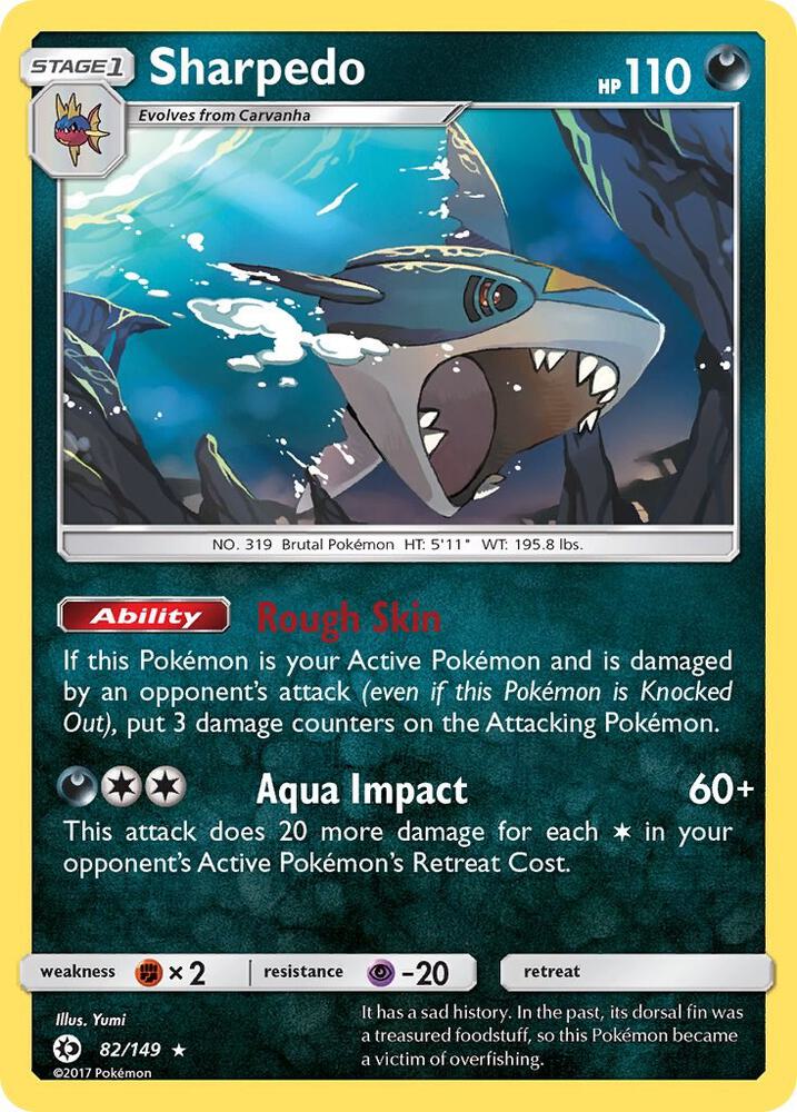 [Reverse Holo] SUM 82/149 Sharpedo RH