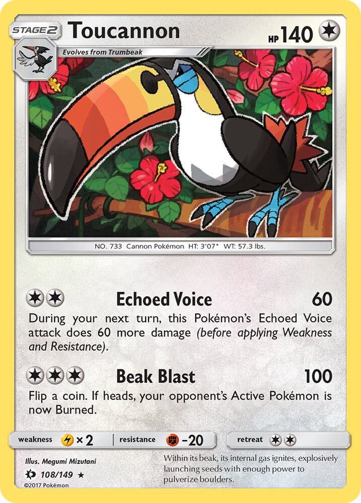 [Reverse Holo] SUM 108/149 Toucannon R
